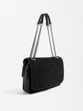 Bolso De Hombro Con Piel