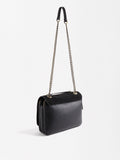 Bolso De Hombro Con Piel