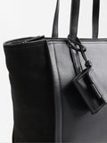 Cartera Shopper Con Piel