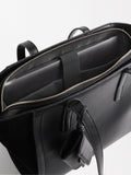Cartera Shopper Con Piel