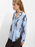 Camisa Estampada De Manga Larga