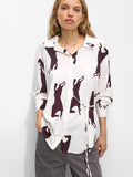Camisa Estampada De Manga Larga