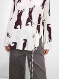 Camisa Estampada De Manga Larga