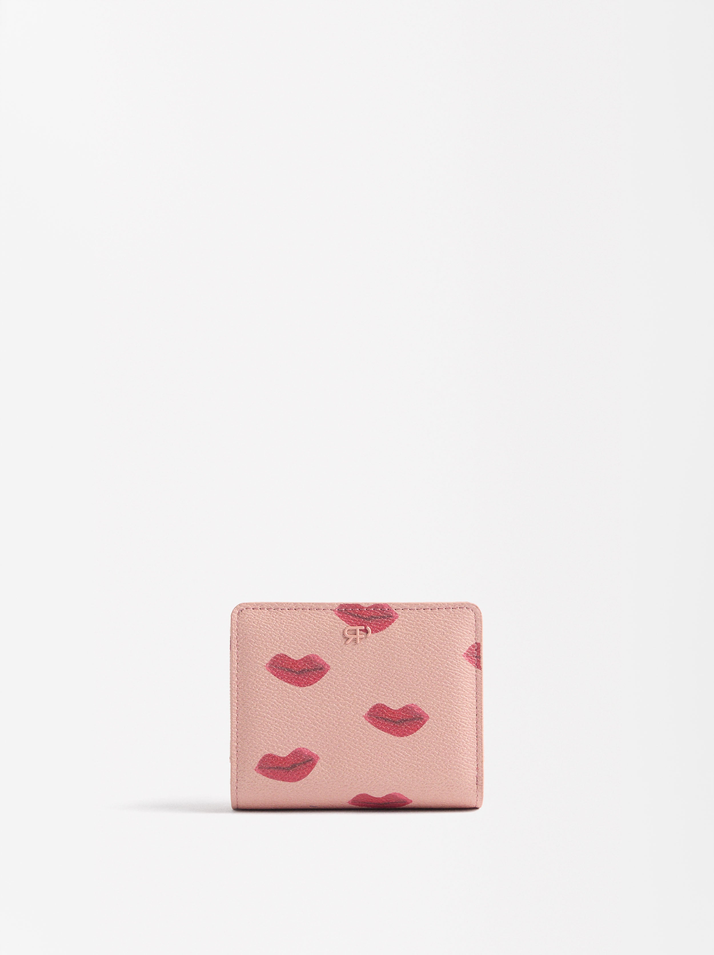 Billetera Estampada Con Textura