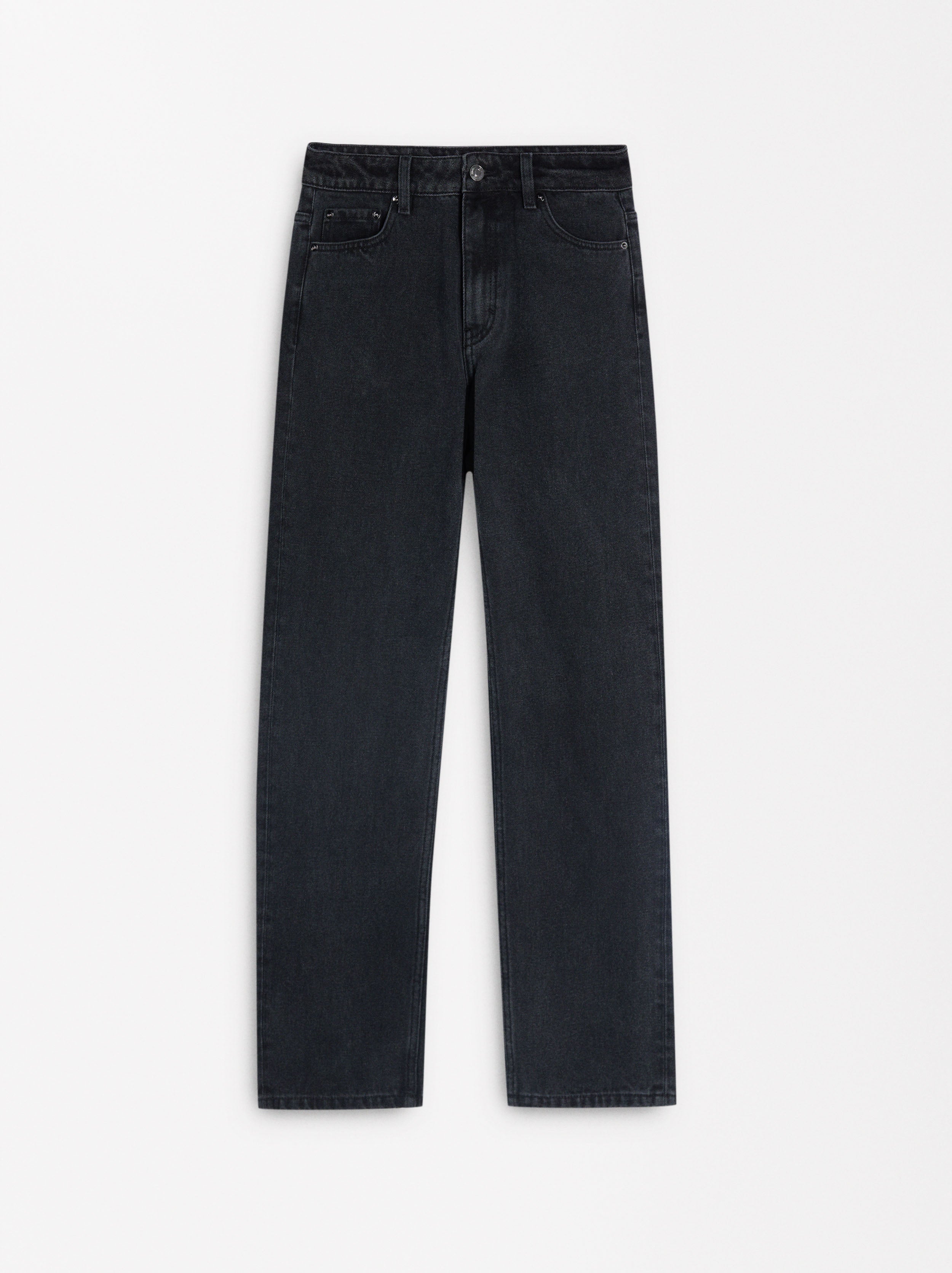 Pantalón De Denim Recto