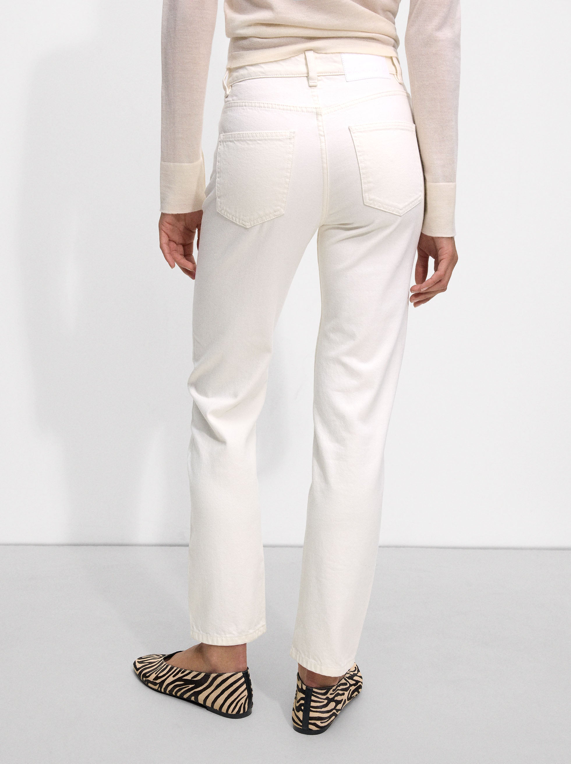Pantalón De Denim Recto