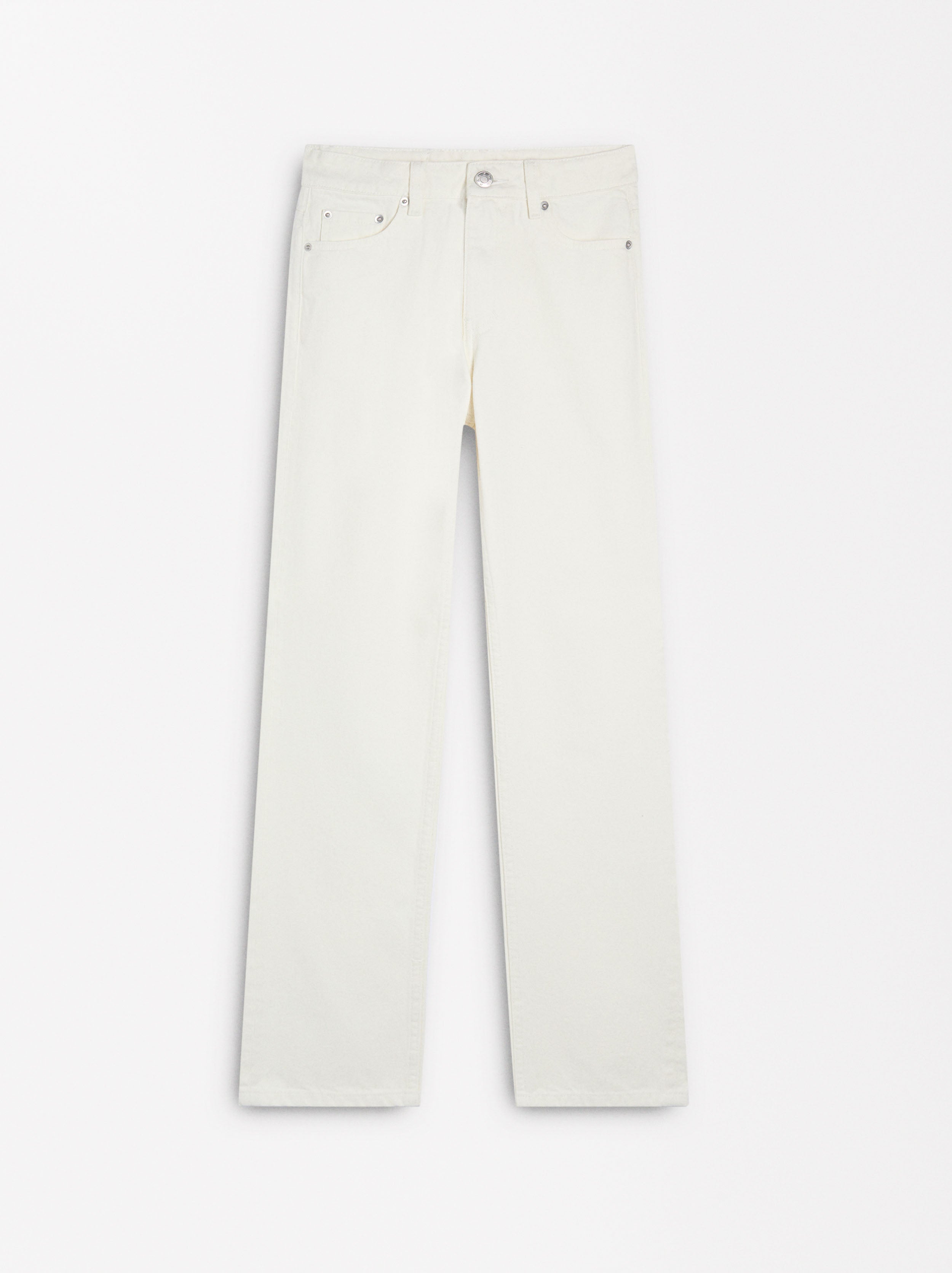Pantalón De Denim Recto