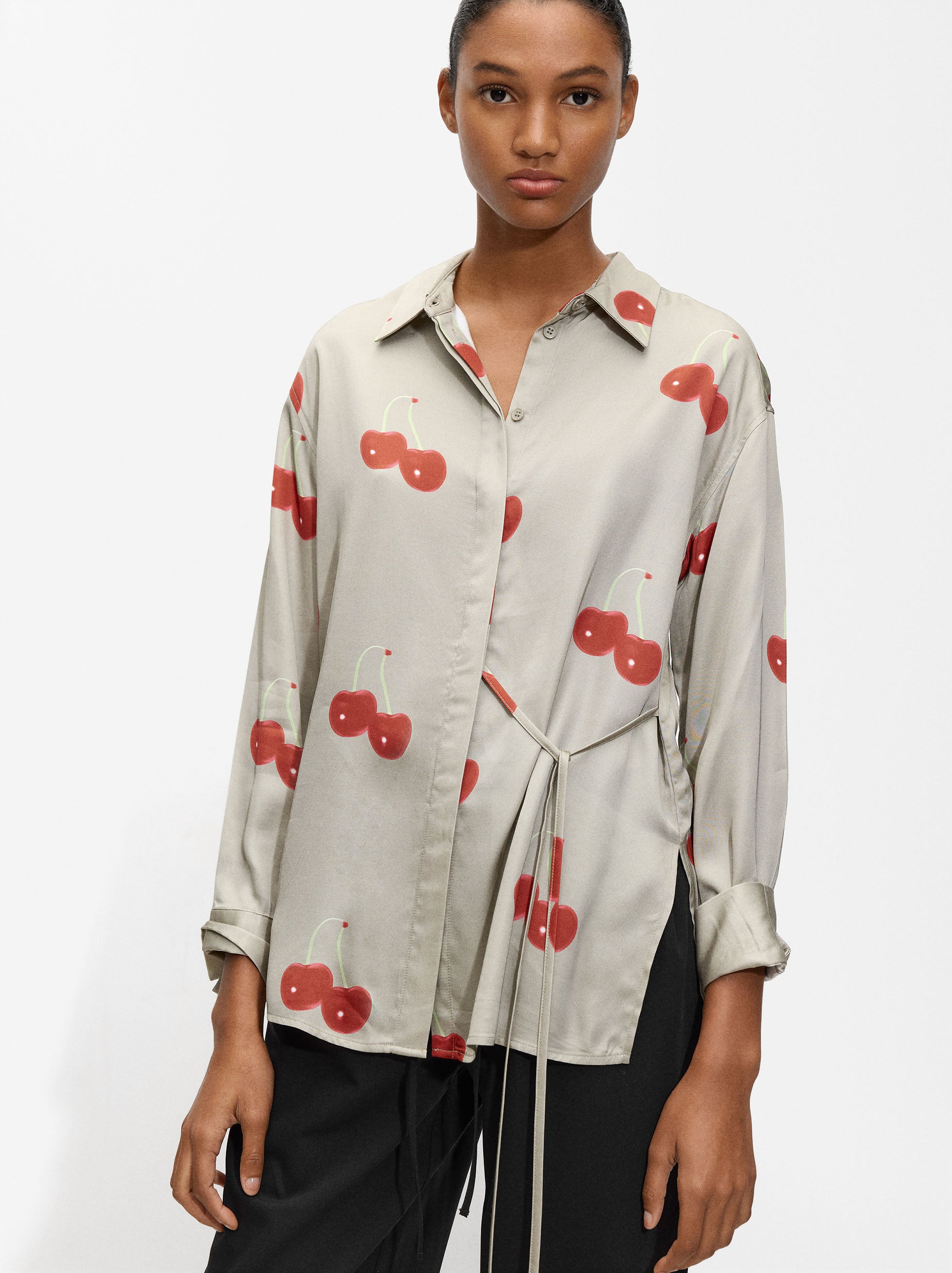 Camisa Estampado Cerezas