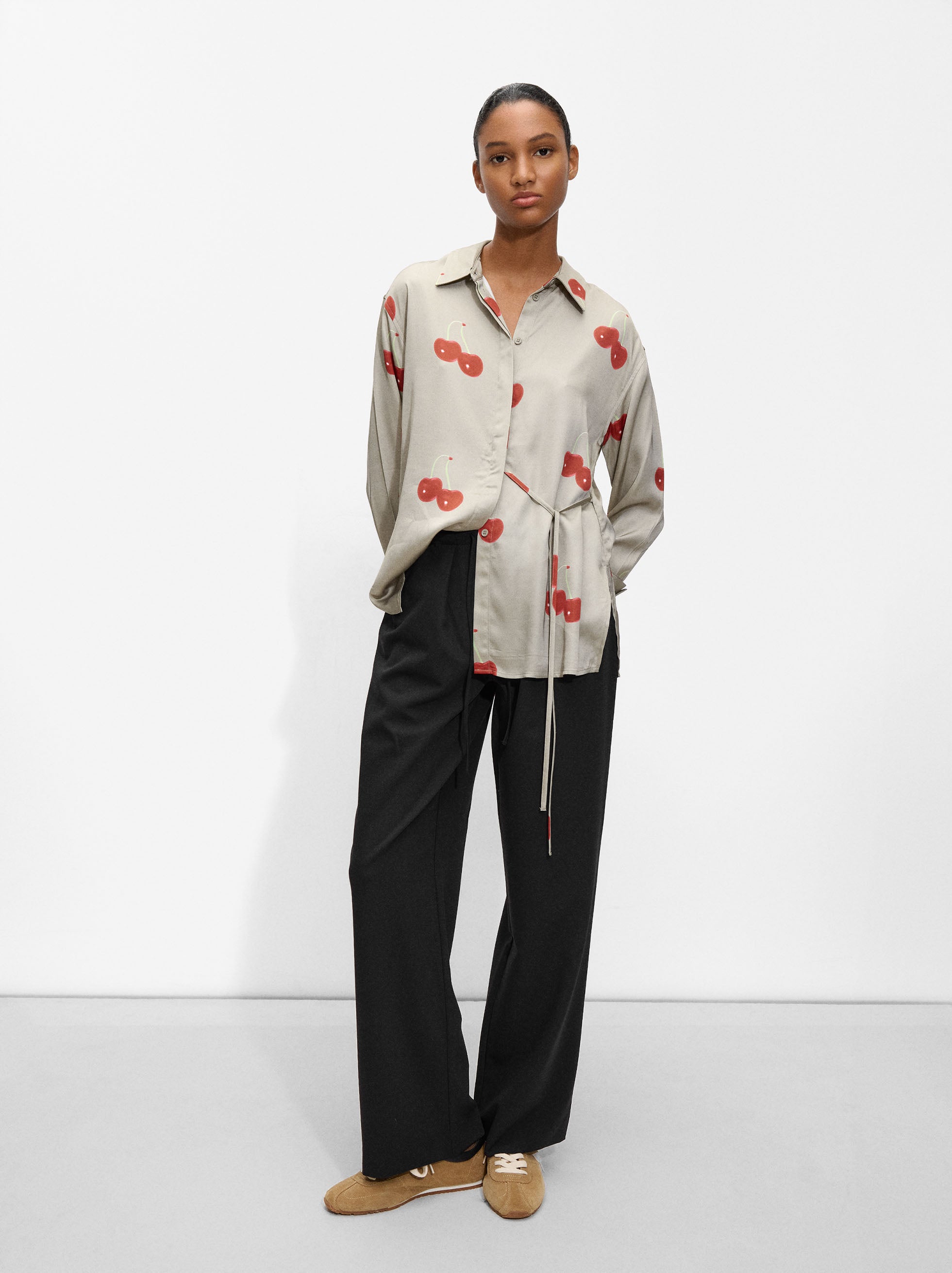 Camisa Estampado Cerezas