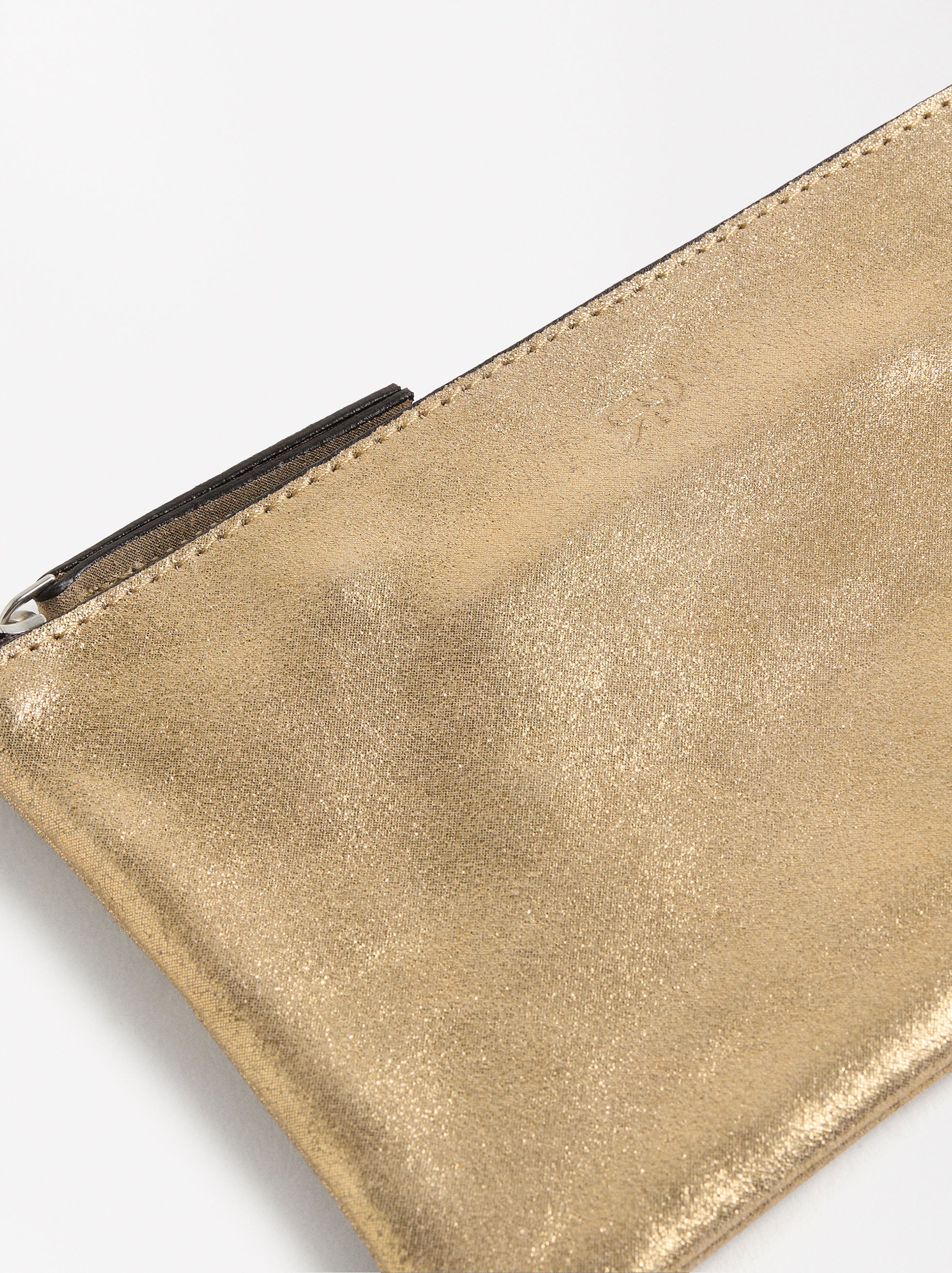 Bolsa Multiusos De Piel Metalizada
