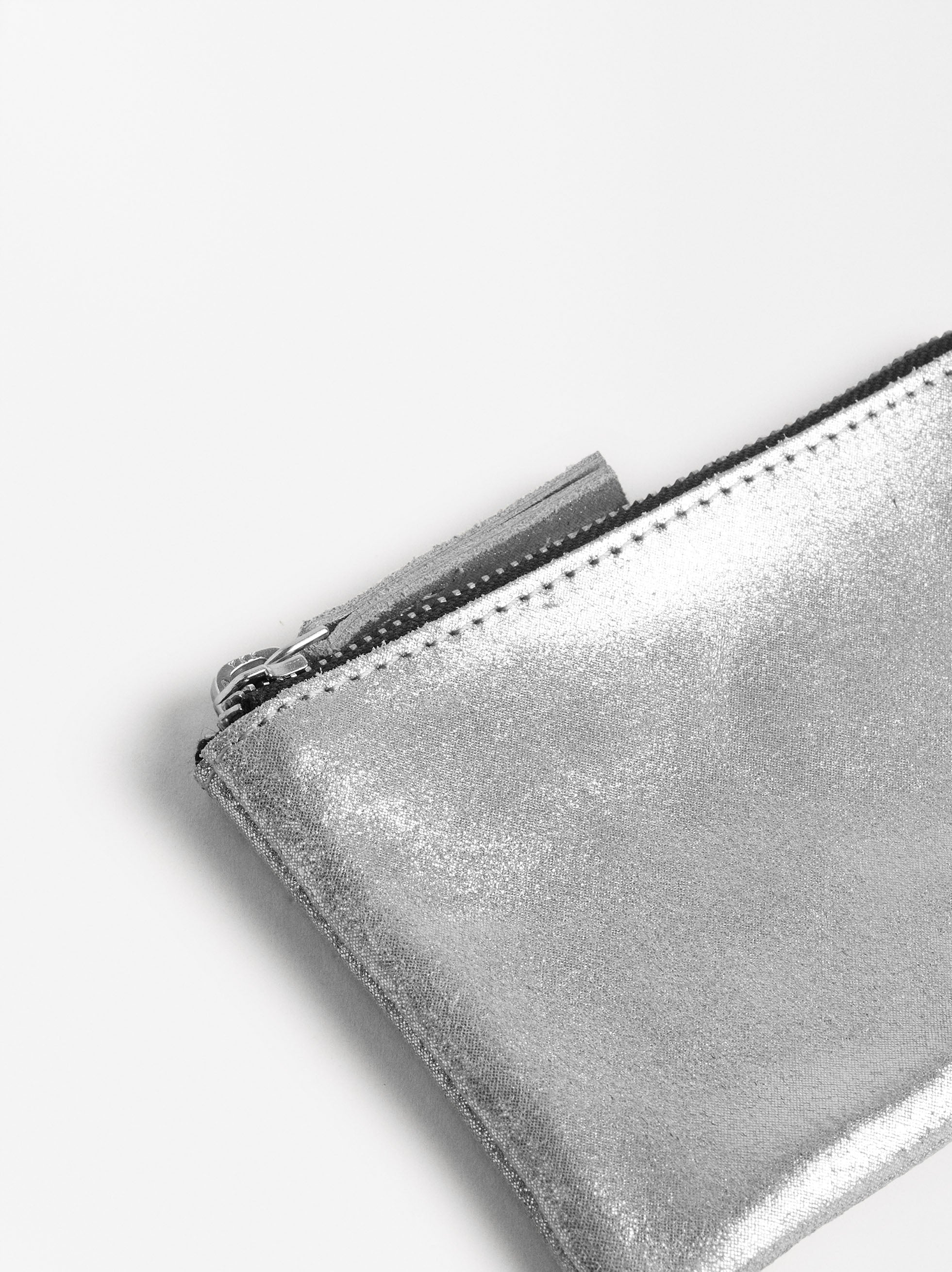 Bolsa Multiusos De Piel Metalizada