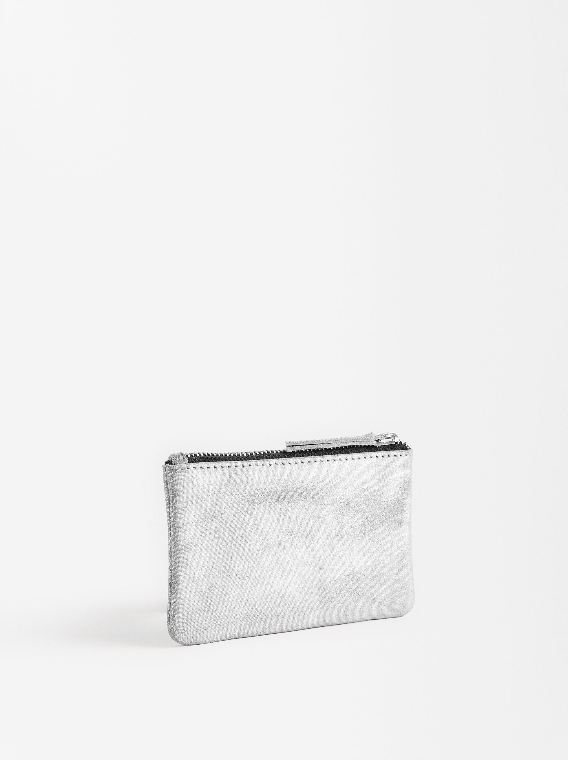 Bolsa Multiusos De Piel Metalizada