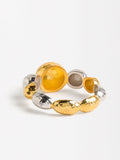 Anillo De Esferas Bicolor - Plata De Ley 925