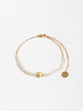 Pulsera Con Perlas De Agua Dulce - Plata De Ley 925