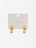 Aretes Con Perlas De Agua Dulce - Plata De Ley 925