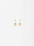 Aretes Cortos Con Piedras - Plata De Ley 925