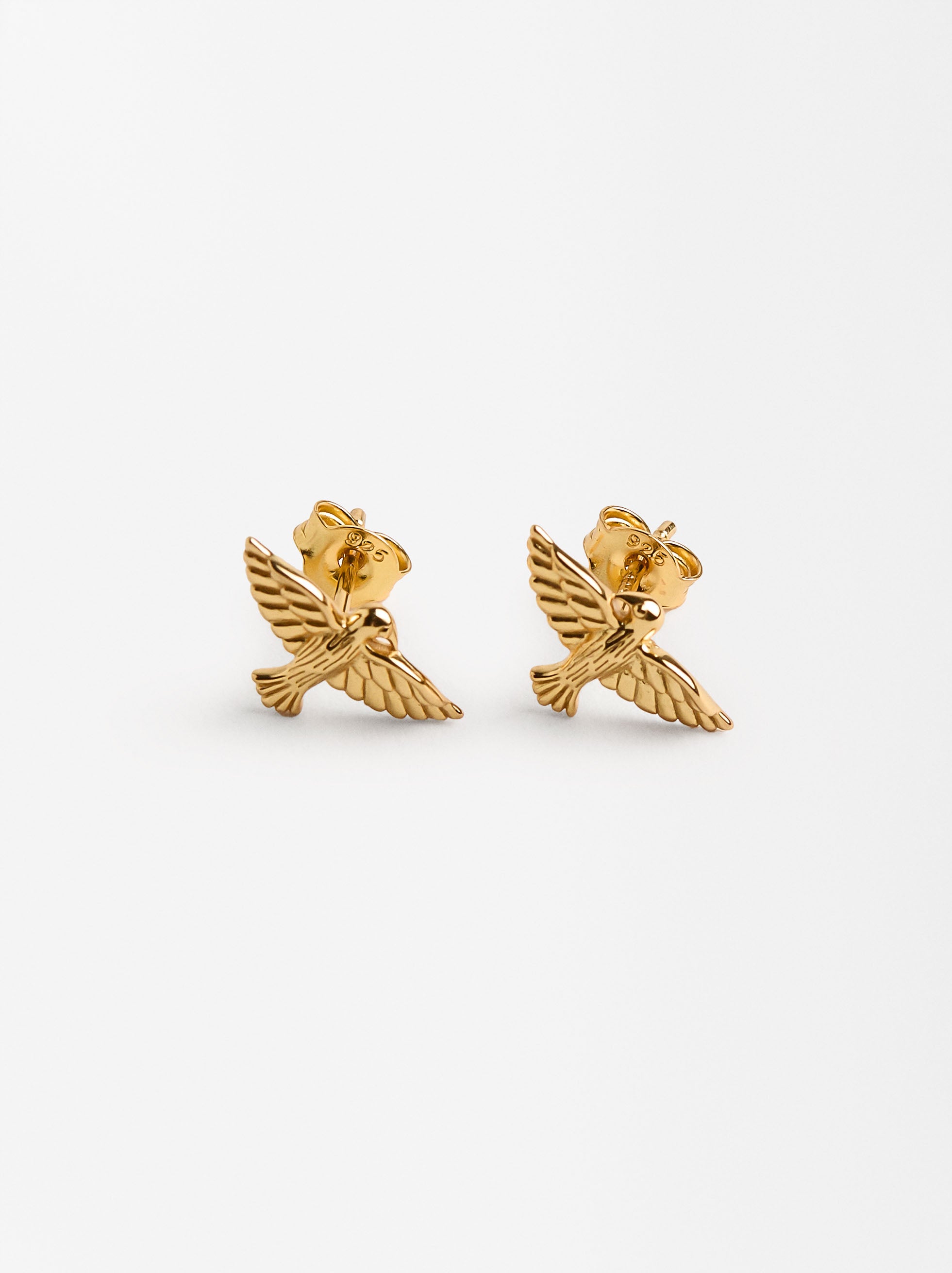 Aretes De Paloma - Plata De Ley 925