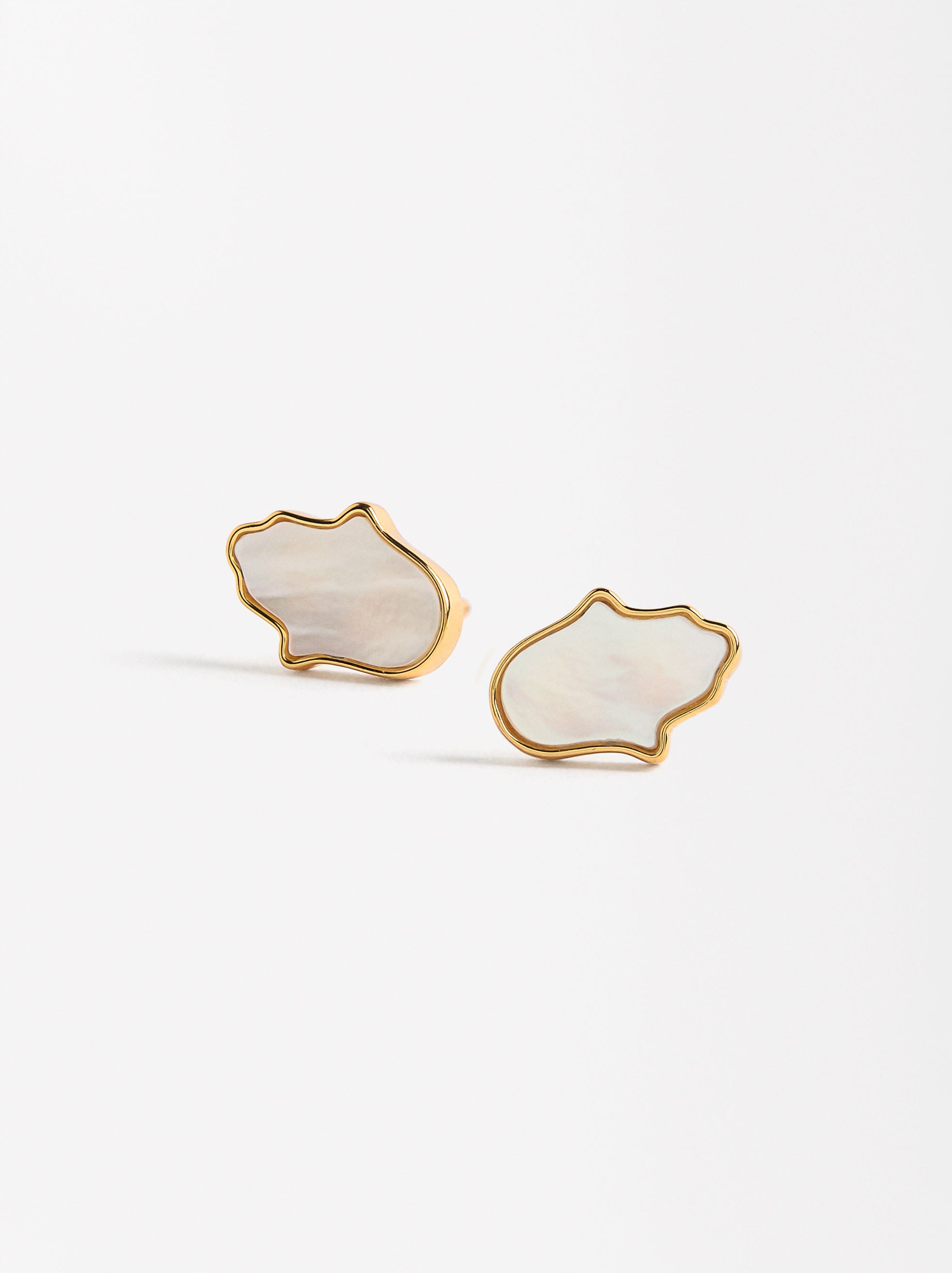 Aretes De Mano De Fátima - Plata De Ley 925