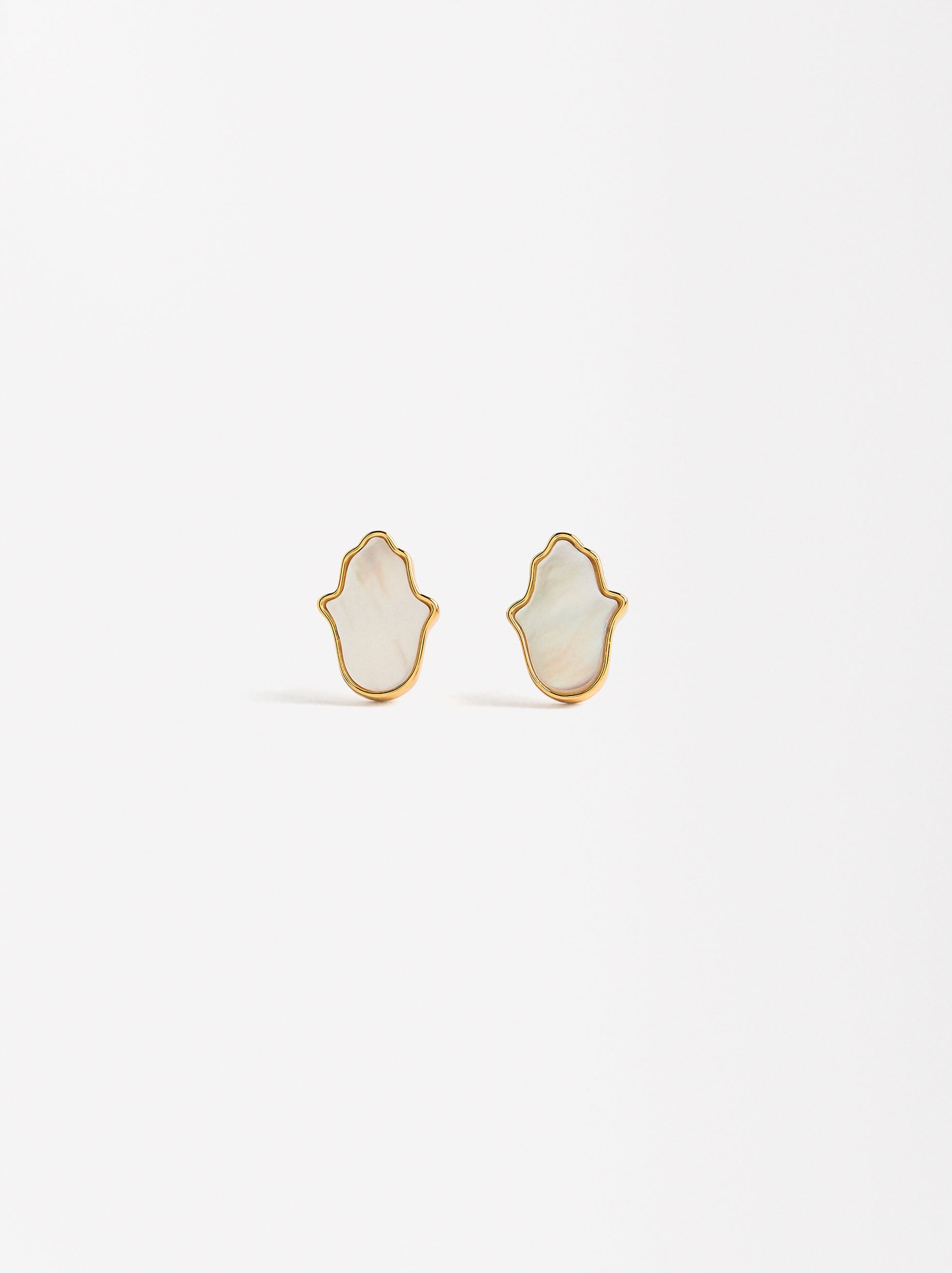 Aros De Mano De Fátima - Plata De Ley 925
