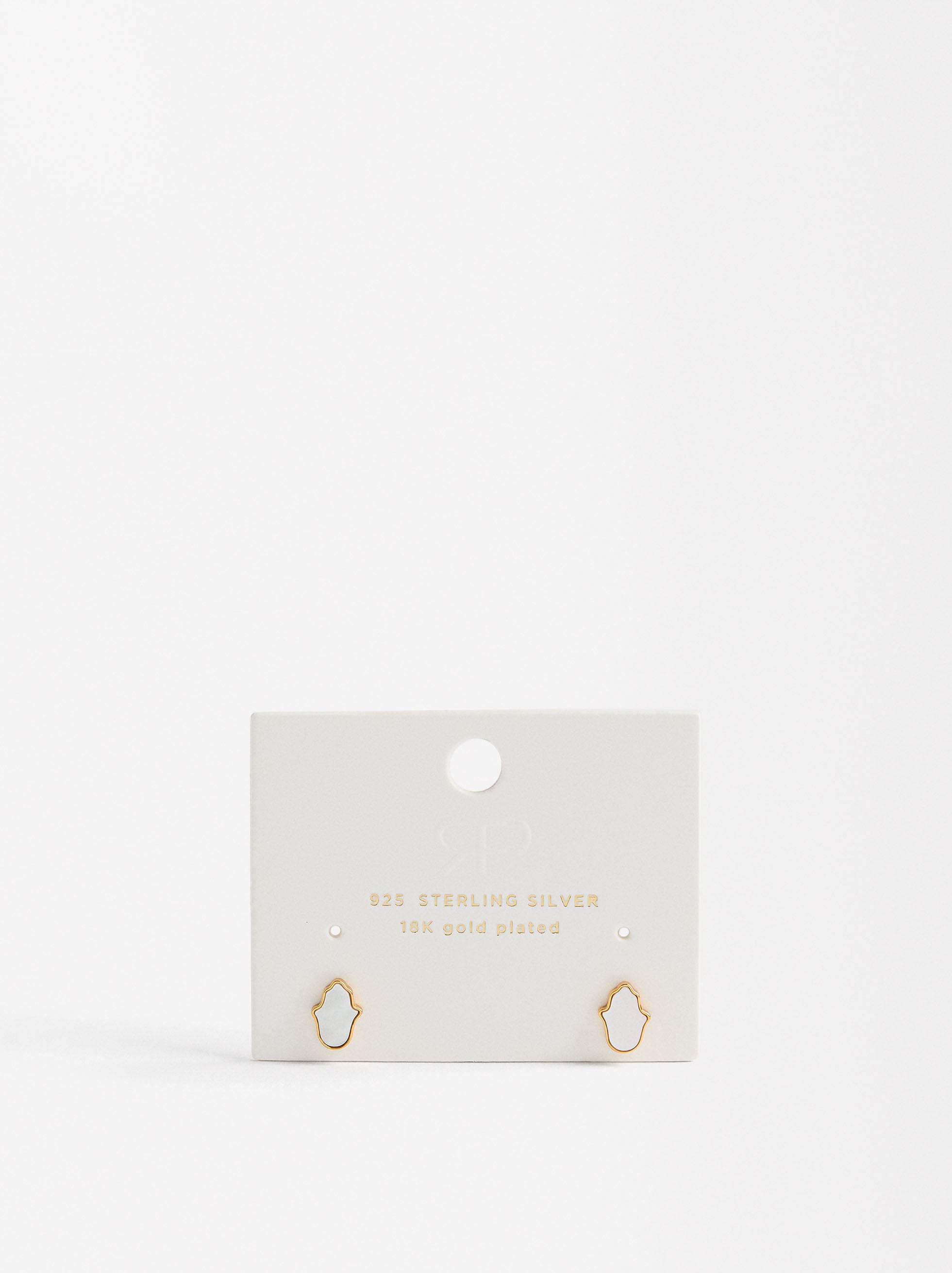 Aros De Mano De Fátima - Plata De Ley 925