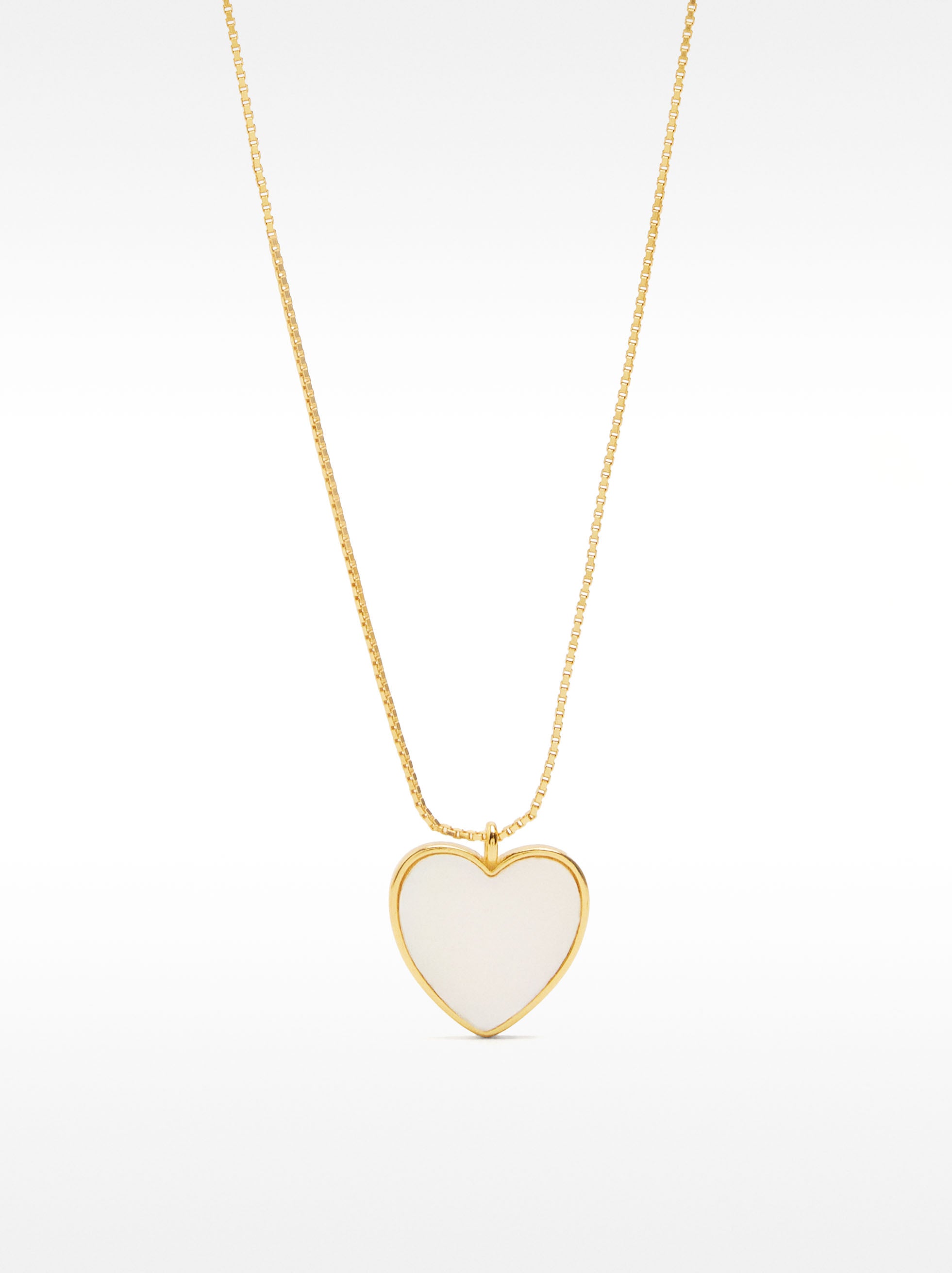 Collar Corto Piedra De Corazón - Plata De Ley 925