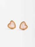 Aretes De Corazones - Plata De Ley 925