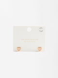 Aretes De Corazones - Plata De Ley 925