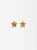 Aretes De Estrella - Plata De Ley 925