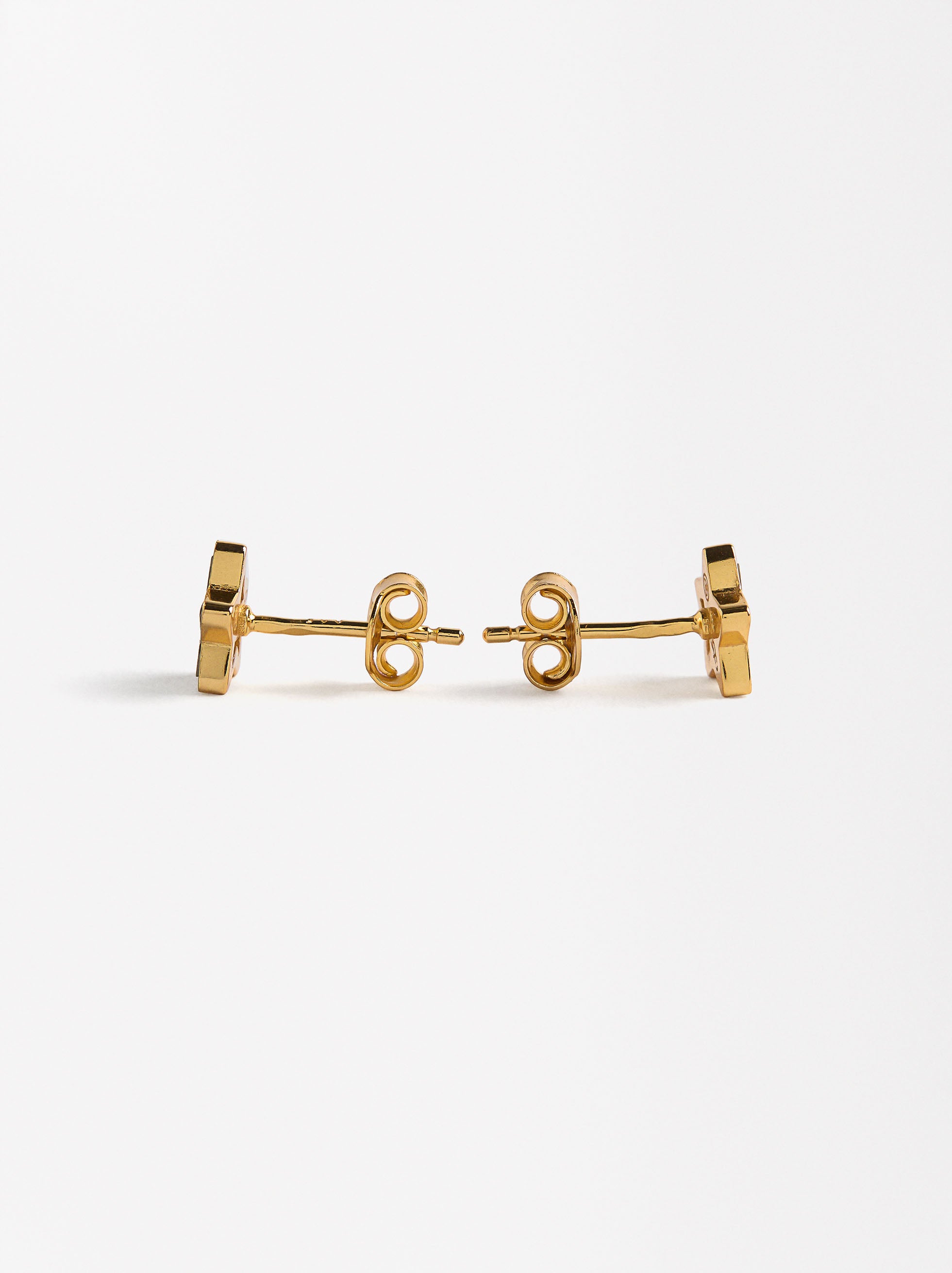 Aretes De Estrella - Plata De Ley 925