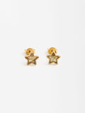 Aretes De Estrella - Plata De Ley 925