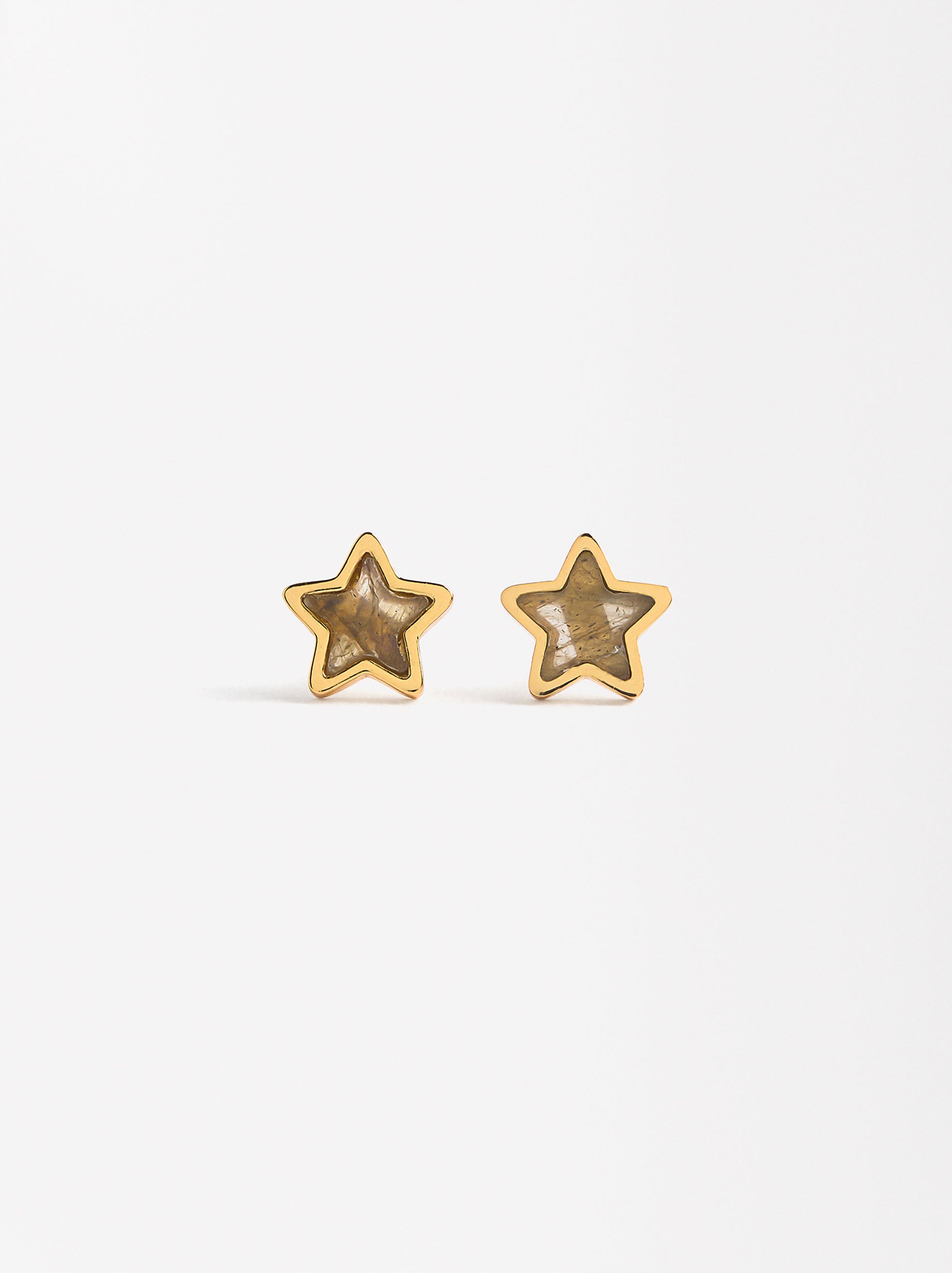 Aros De Estrella - Plata De Ley 925