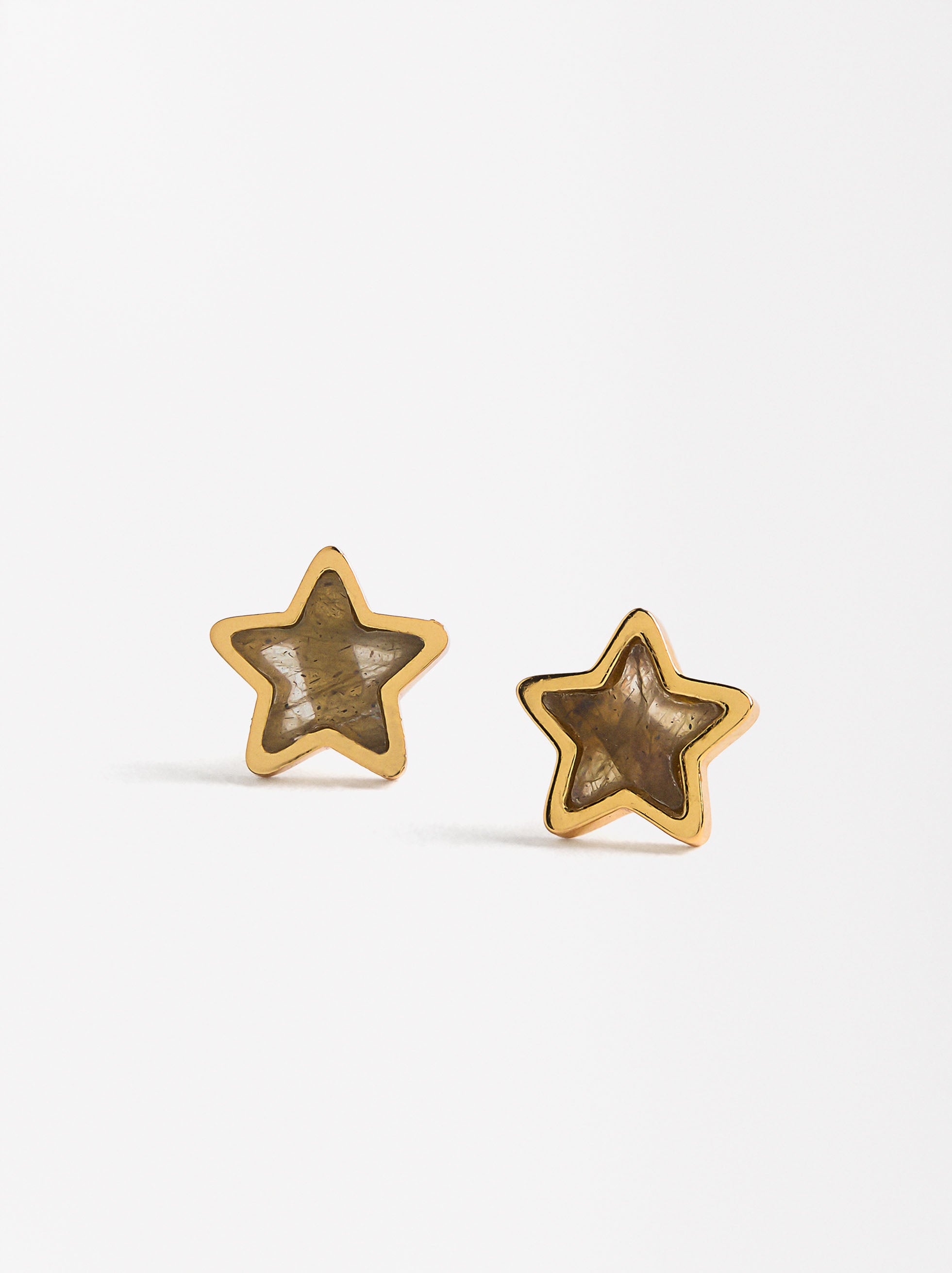 Aros De Estrella - Plata De Ley 925