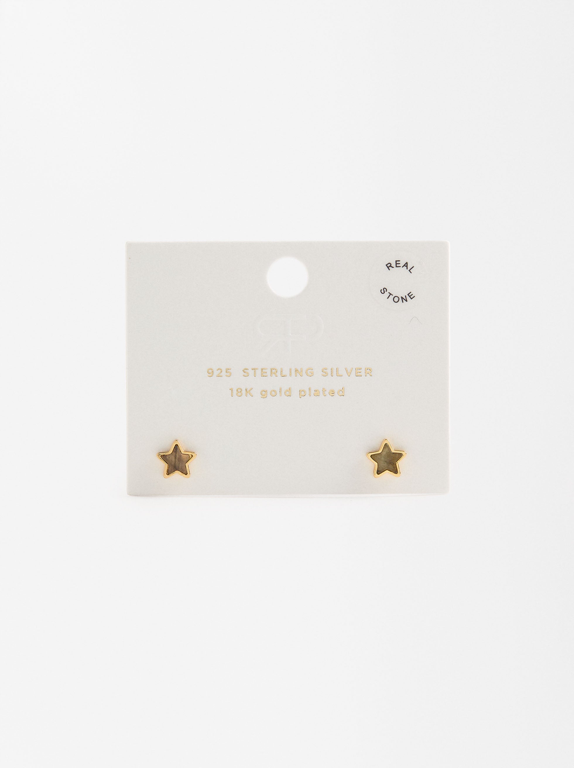Aros De Estrella - Plata De Ley 925