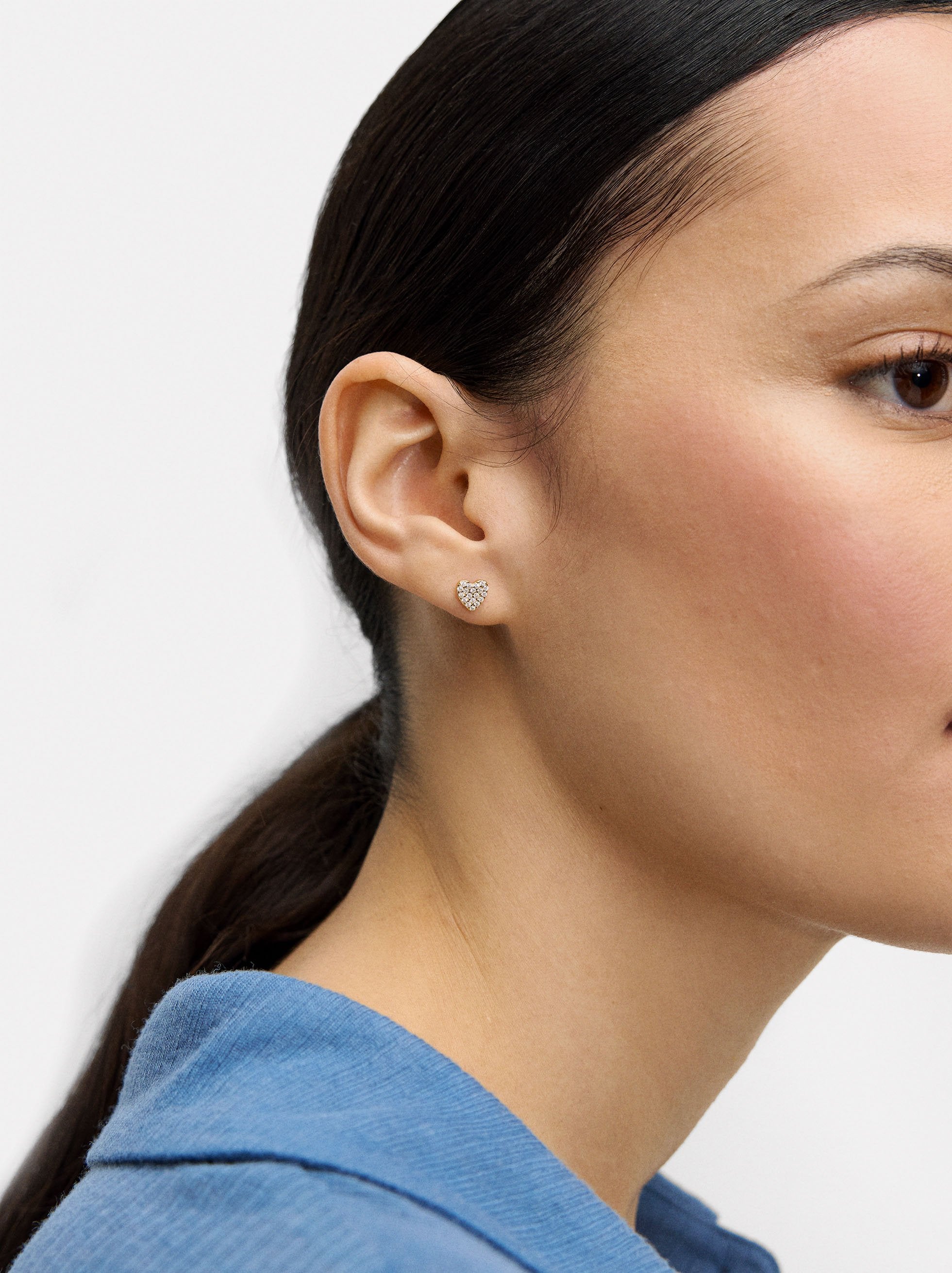 Aretes Con Circonitas - Plata De Ley 925