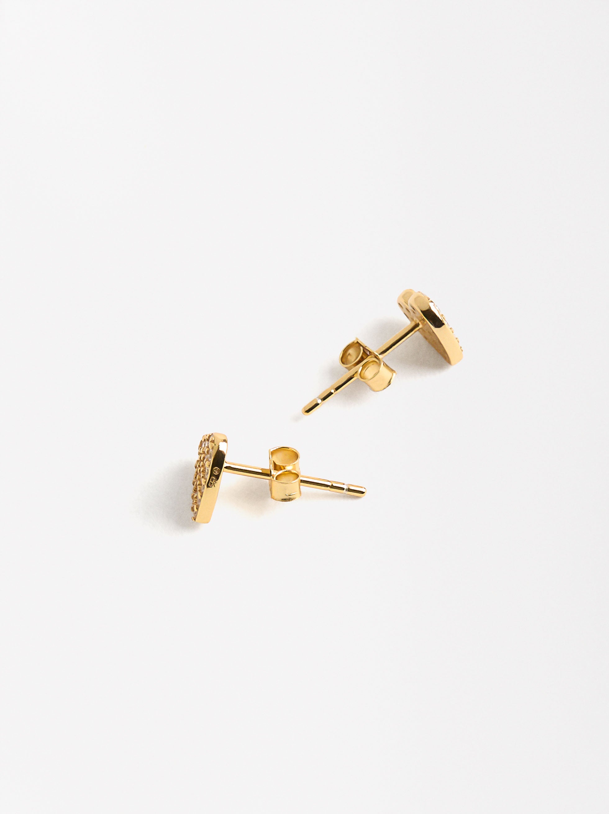 Aretes Con Circonitas - Plata De Ley 925