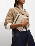 Bolso Bandolera De Piel Con Bolsillo Exterior