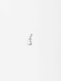 Arete Individual Con Circonitas - Plata De Ley 925