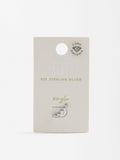 Arete Individual Con Circonitas - Plata De Ley 925