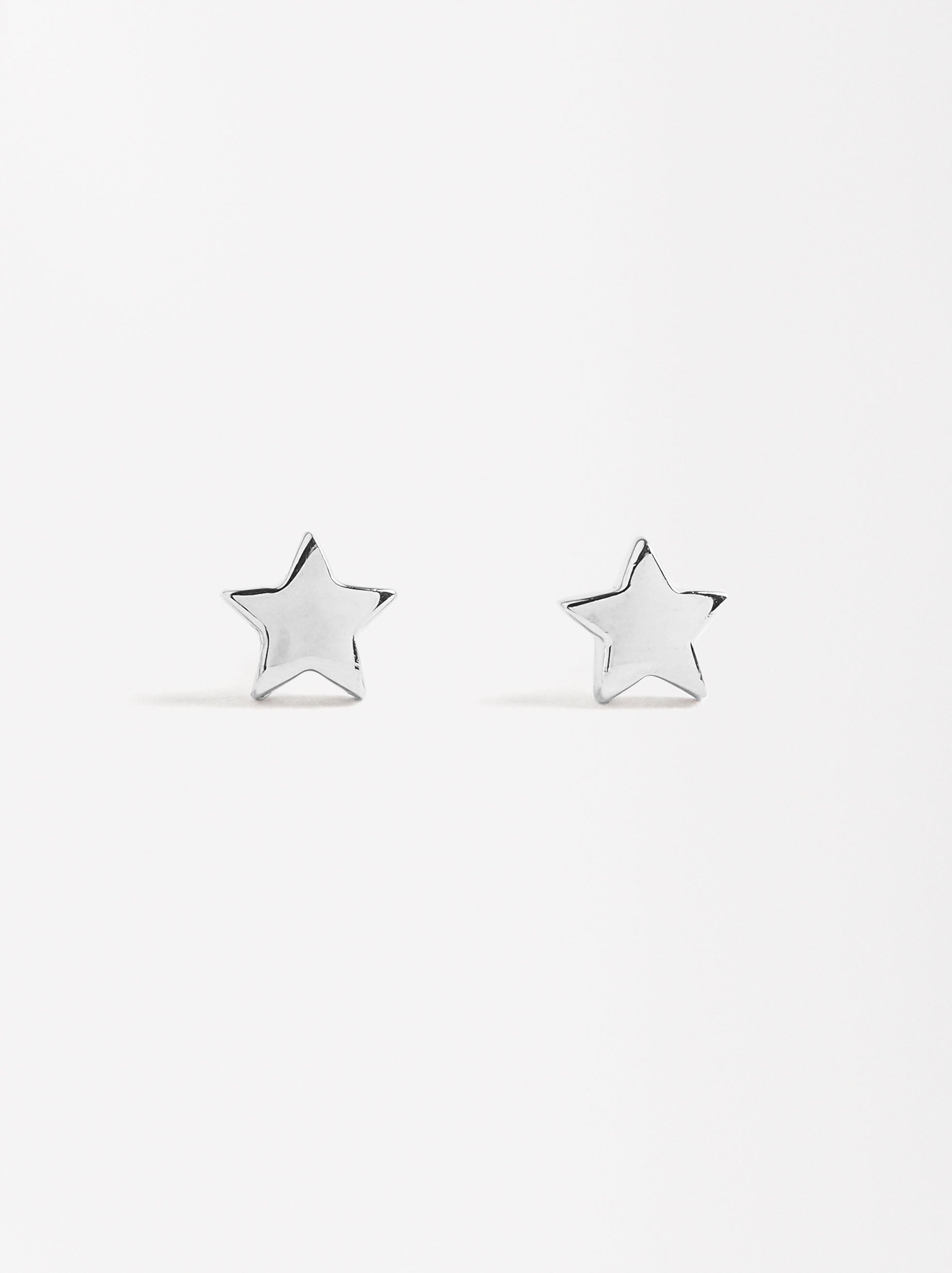 Pendientes De Estrellas - Plata De Ley 925