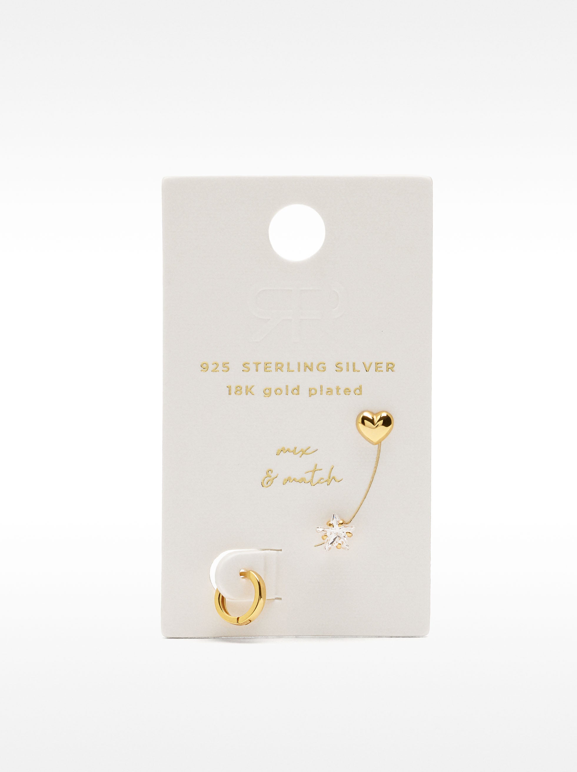 Set De Pendientes Con Circonitas - Plata De Ley 925