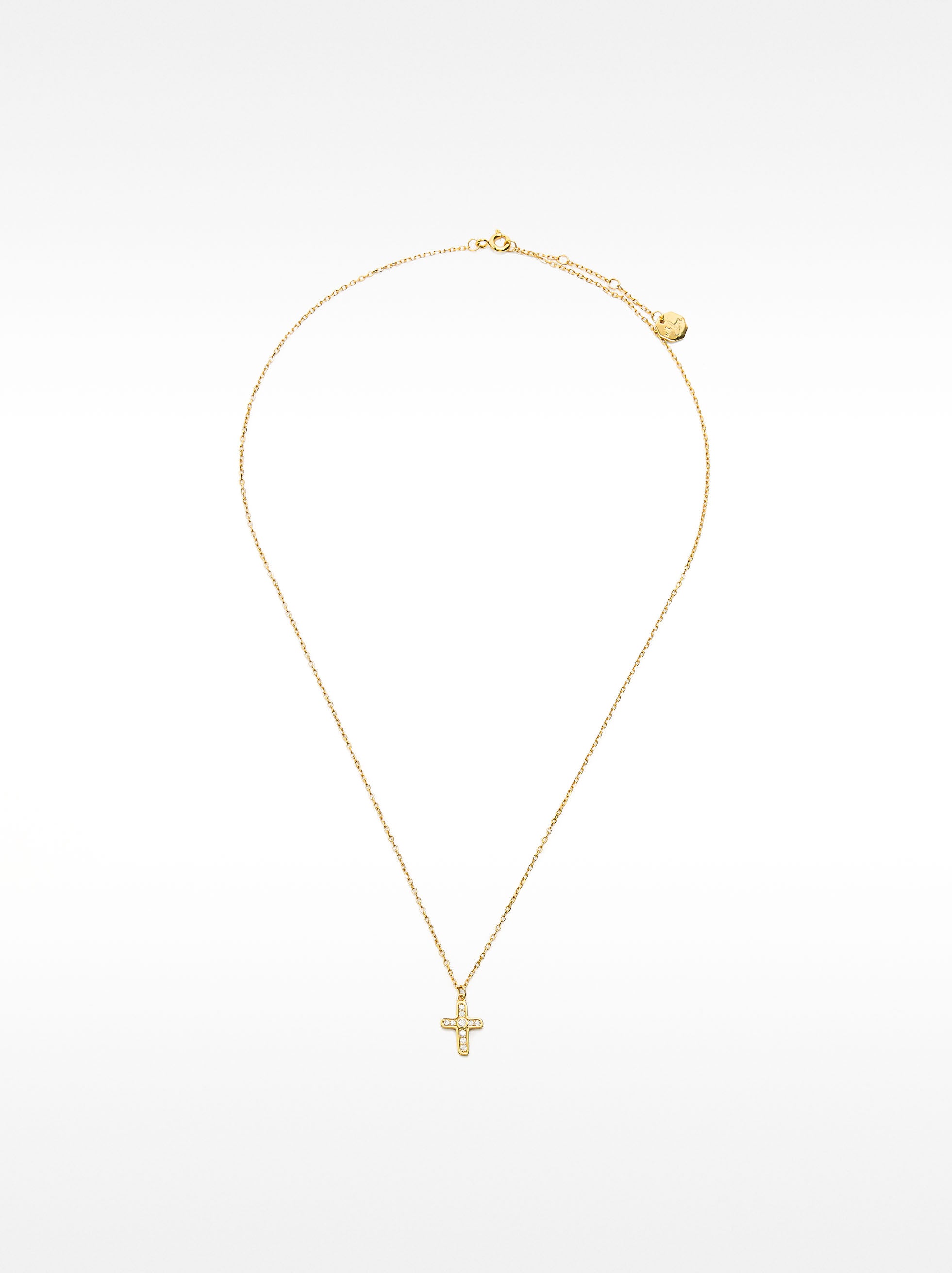 Collar Pendiente Cruz - Plata De Ley 925