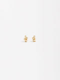 Aretes Serpiente Con Perlas Y Circonitas - Plata De Ley 925