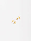 Aretes Serpiente Con Perlas Y Circonitas - Plata De Ley 925
