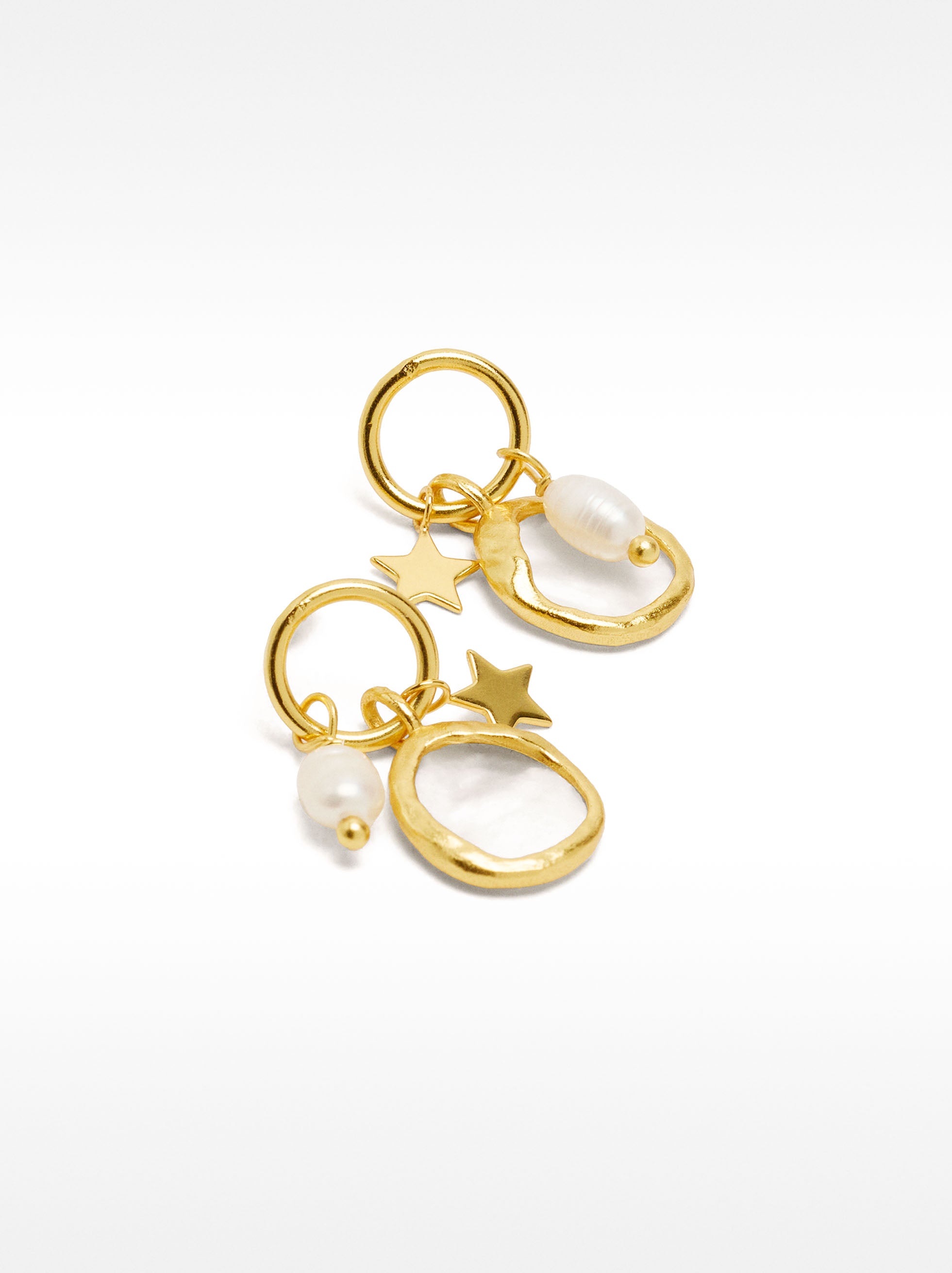 Aretes Con Perlas - Plata De Ley 925