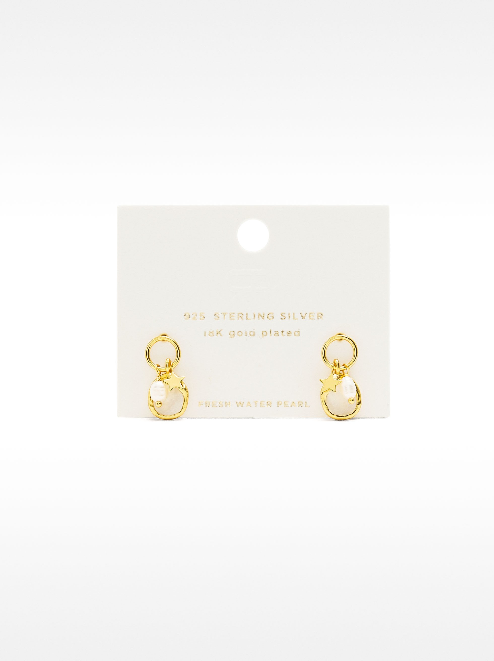 Aretes Con Perlas - Plata De Ley 925