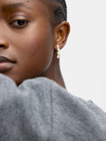 Aretes Largos De Perlas - Plata De Ley 925