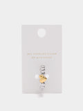 Anillo Bicolor Con Corazón - Plata De Ley 925