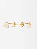 Aretes De Perlas De Agua Dulce - Plata De Ley 925