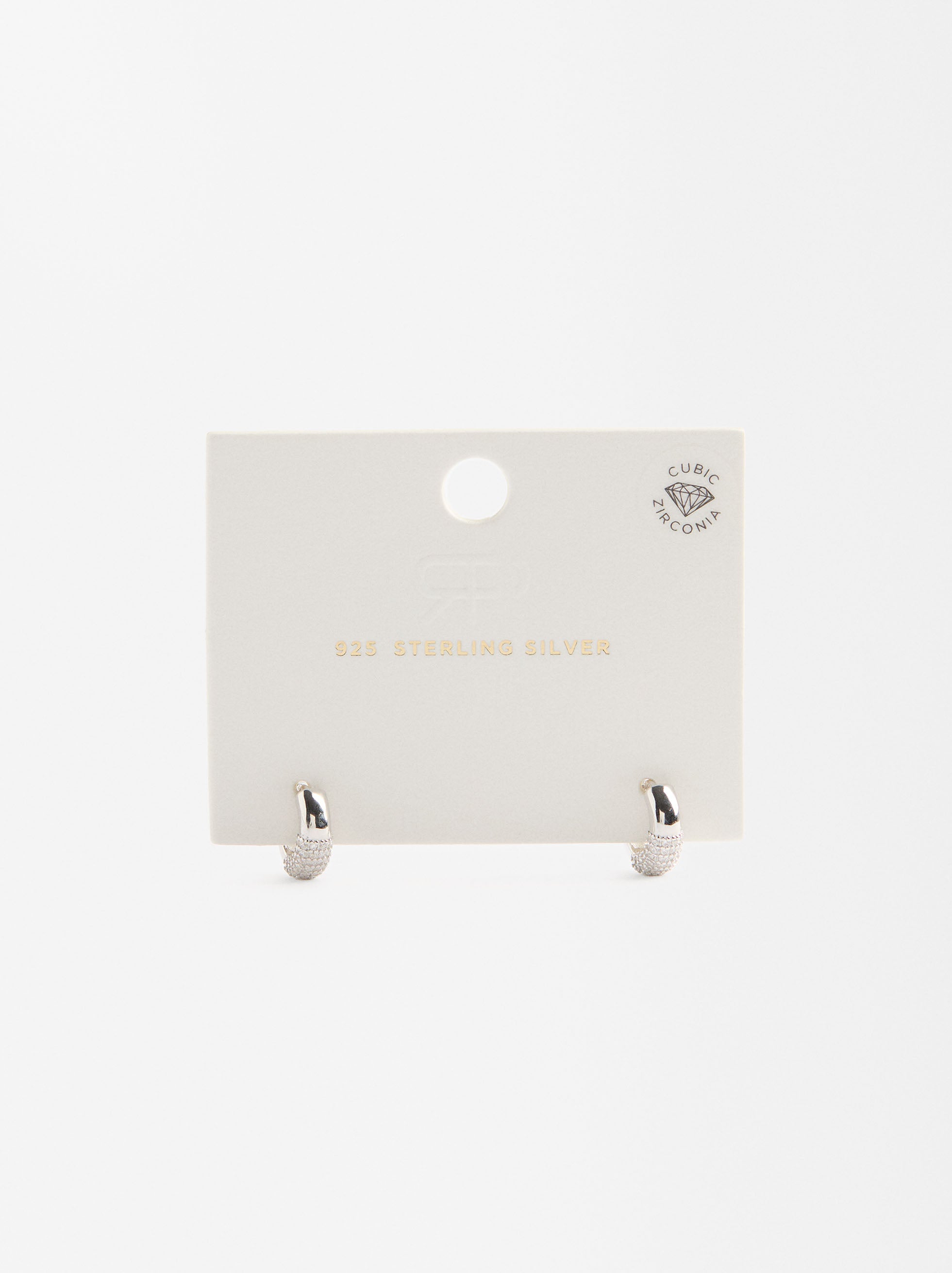Aretes Con Circonitas - Plata De Ley 925