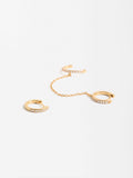 Aretes Con Circonias - Plata De Ley 925